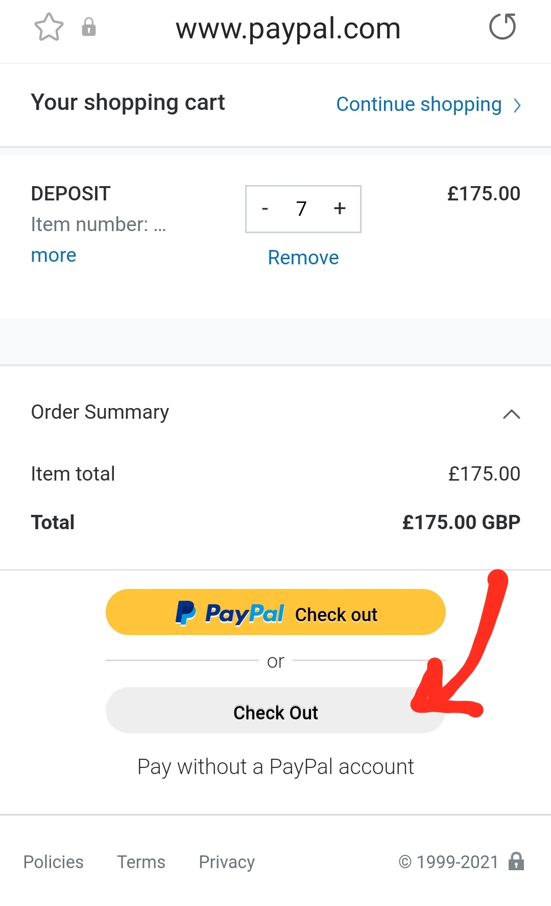 deposit